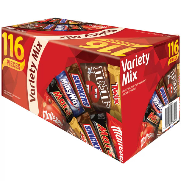 Mars Variety Mix Chocolate Box 116 Pieces
