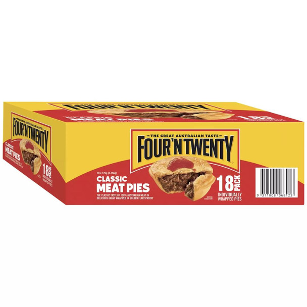 Four'N Twenty Classic Meat Pies 18 Pack Carton