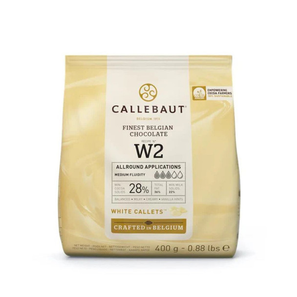Callebaut White Couverture Callets 28% 400g