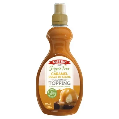 Queen Sugar Free Caramel Dulce De Leche Topping 355ml