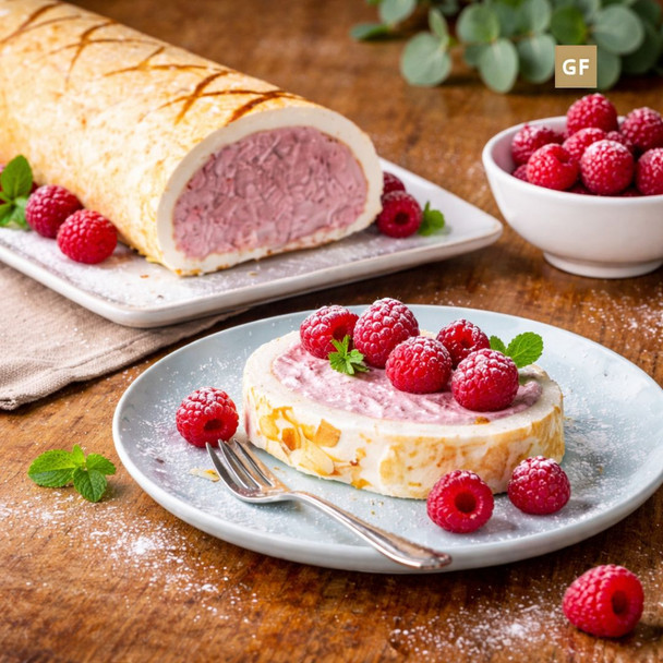 Kooka Brothas Raspberry Pavola Roulade 1kg