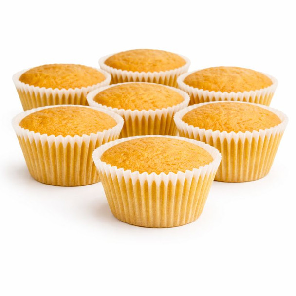 Naked Un-Iced Vanilla Cupcakes 16 Pack