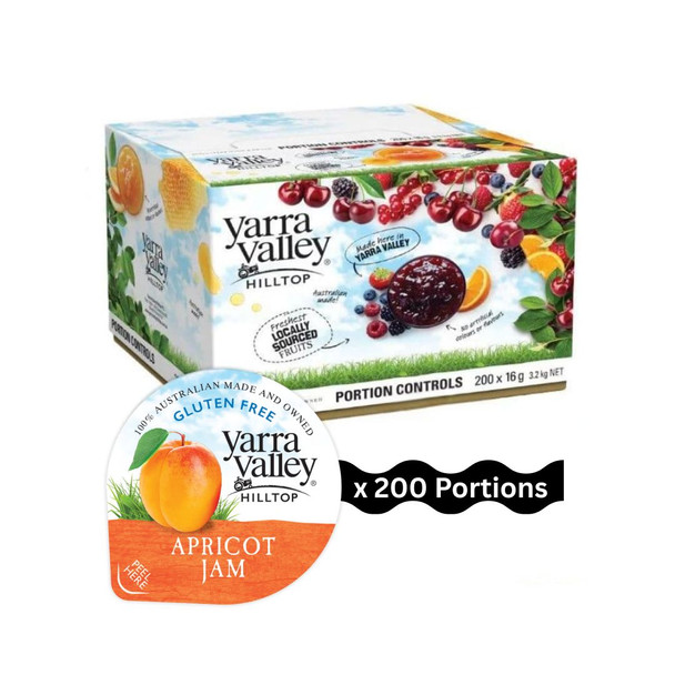 Yarra Valley Apricot Jam Portion Control x 200 Carton