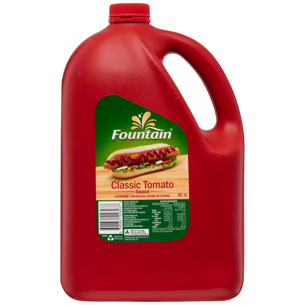 Fountain Classic Tomato Sauce 4 Litre