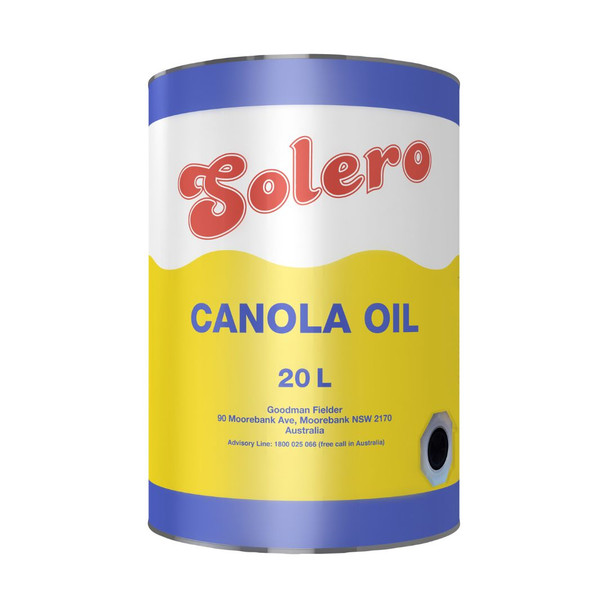 Solero Canola Oil 20 Litre