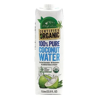 Certified Organic 100% Pure Coconut Water 1 Litre