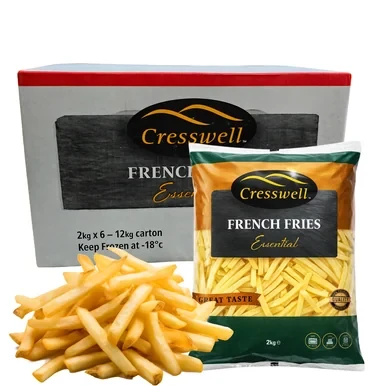 Cresswell Straight Cut Chips 9mm 6 x 2kg Carton