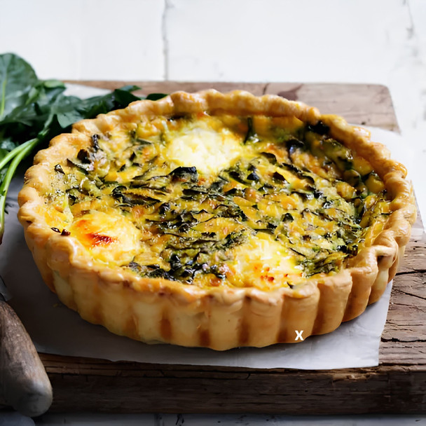 Family Spinach Ricotta Quiche