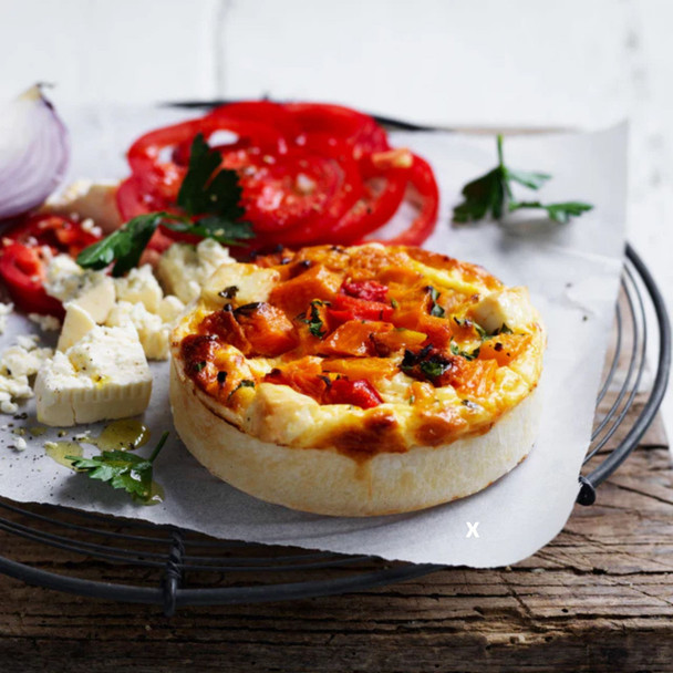 Small Pumpkin Feta Capsicum Quiche 6 Pack