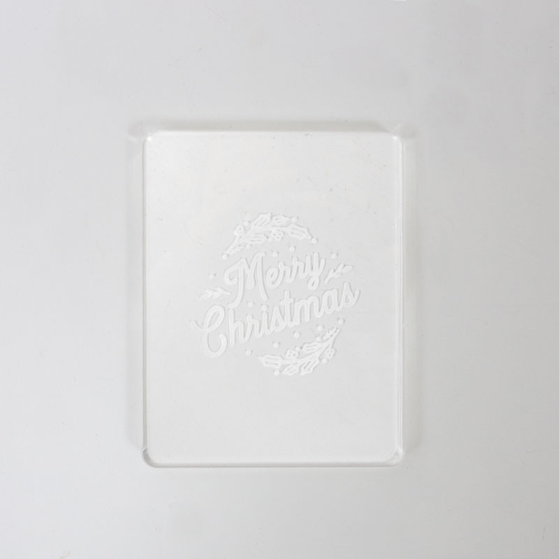 Merry Christmas Cookie Embosser Stamp