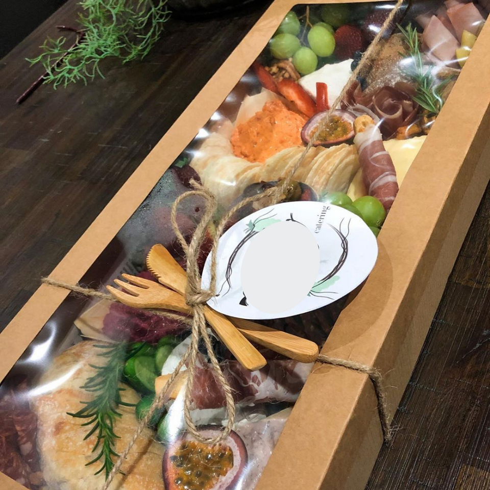 Kraft Catering Grazing Box With Window Lid 3