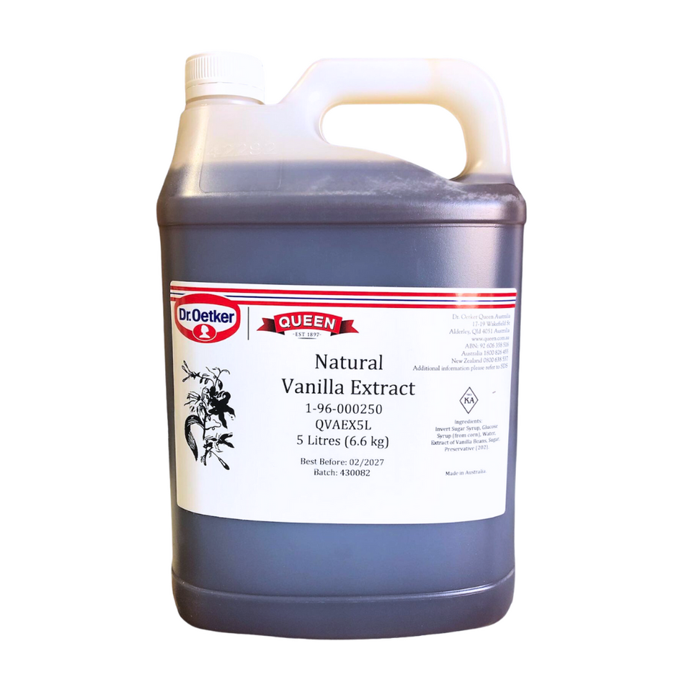 Queen Natural Vanilla Extract 5 Litres Padstow Food Service Distributors