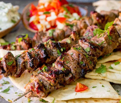 Arabic Lamb Kebabs Greek Large Lamb Souvlaki Kebabs Made Fresh