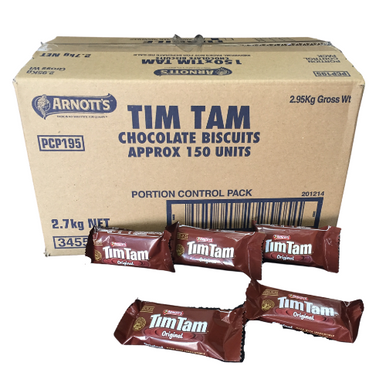 Arnott's Tim Tam Individually Wrapped Portions 150 Pack