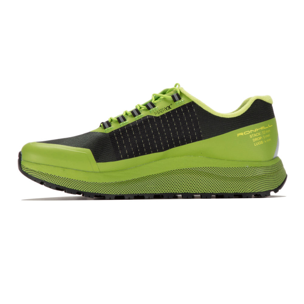 RonHill Freedom Trail Running Shoes | Forest/Lime/Lemon — photo 5