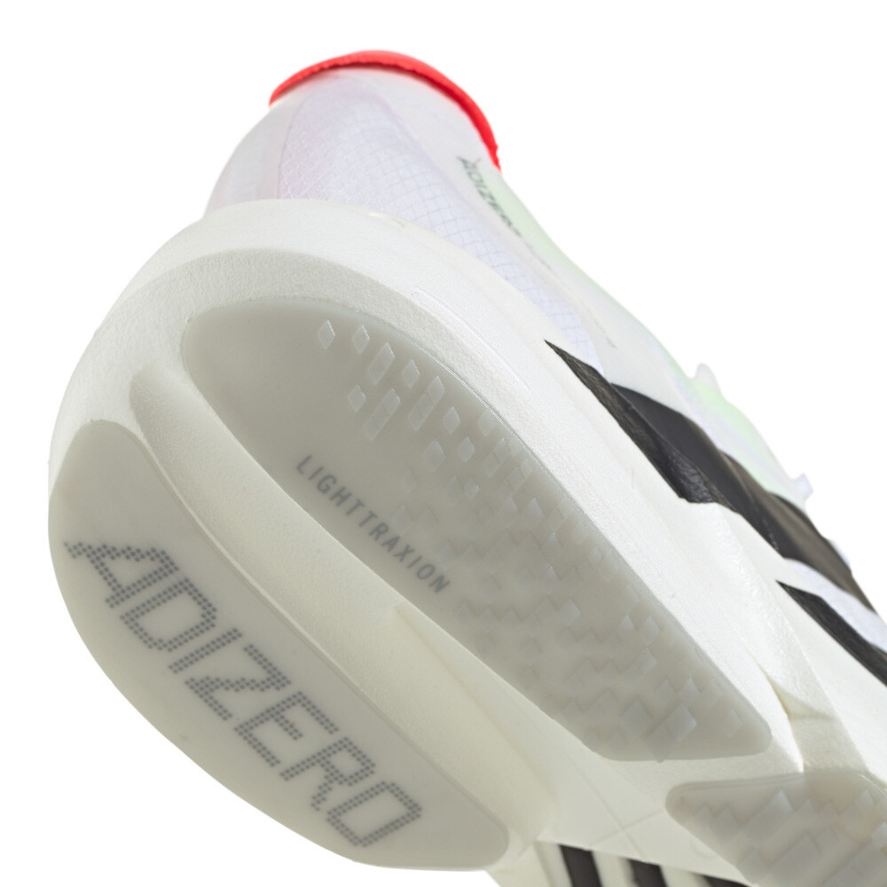 adidas Adizero Adios Pro 4 Men's Running Shoes | White/Core Black/Silver Metallic — photo 9