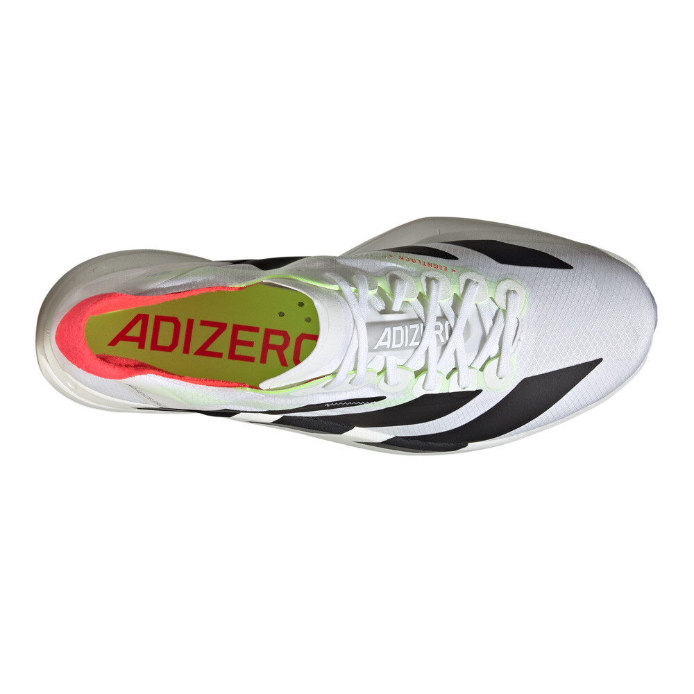 adidas Adizero Adios Pro 4 Men's Running Shoes | White/Core Black/Silver Metallic — photo 5