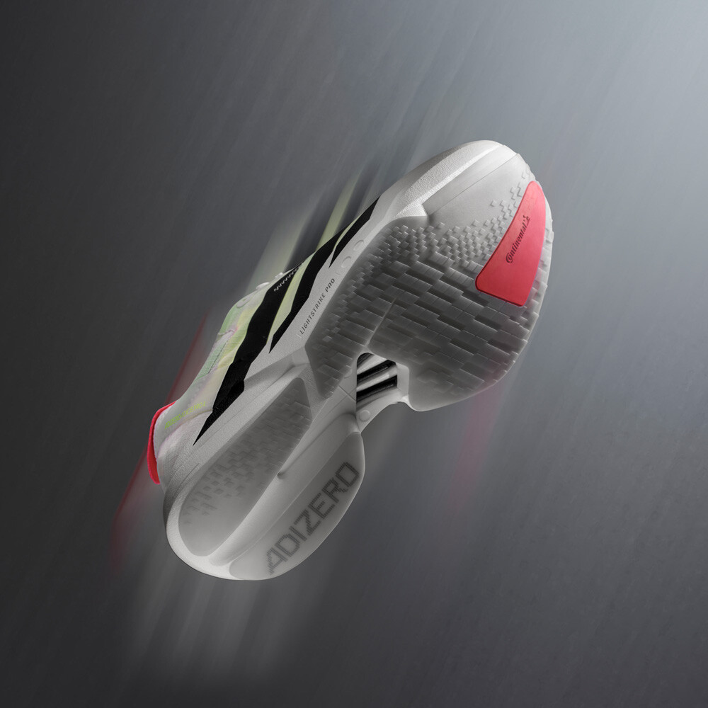 adidas Adizero Adios Pro 4 Women's Running Shoes | White/Core Black/Silver Metallic — photo 11