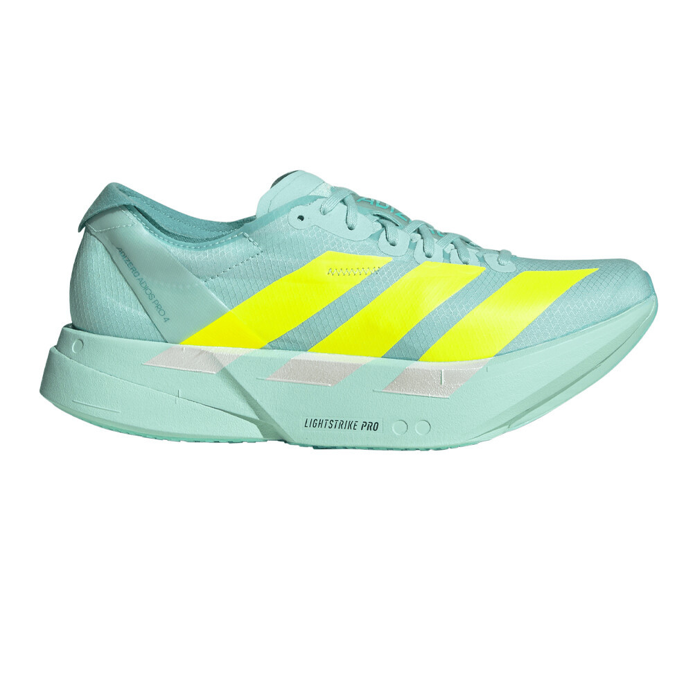 adidas Adizero Adios Pro 4 Women's Running Shoes | Semi Flash Aqua/Lucid Lemon/Mint Tone — photo 2