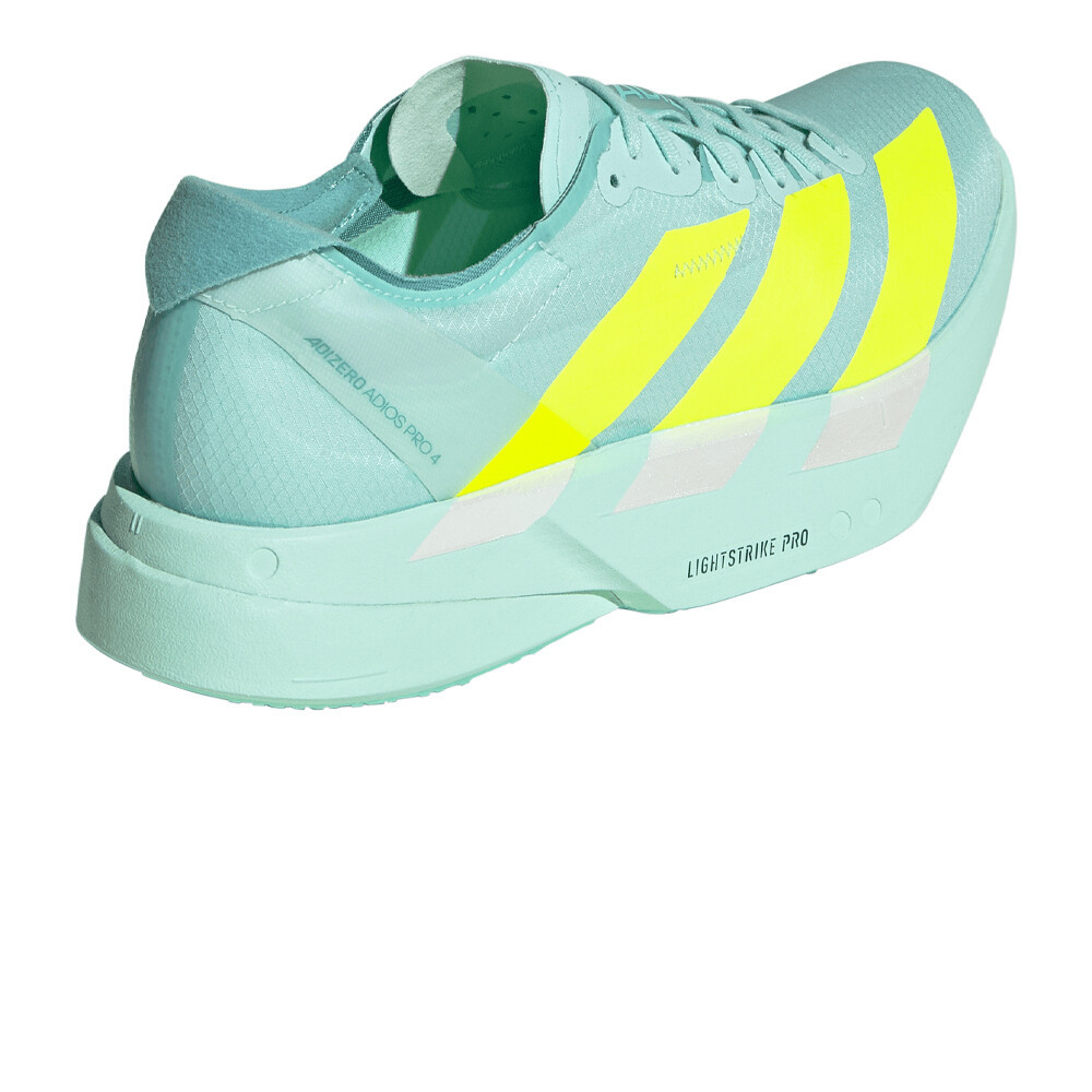 adidas Adizero Adios Pro 4 Women's Running Shoes | Semi Flash Aqua/Lucid Lemon/Mint Tone — photo 7