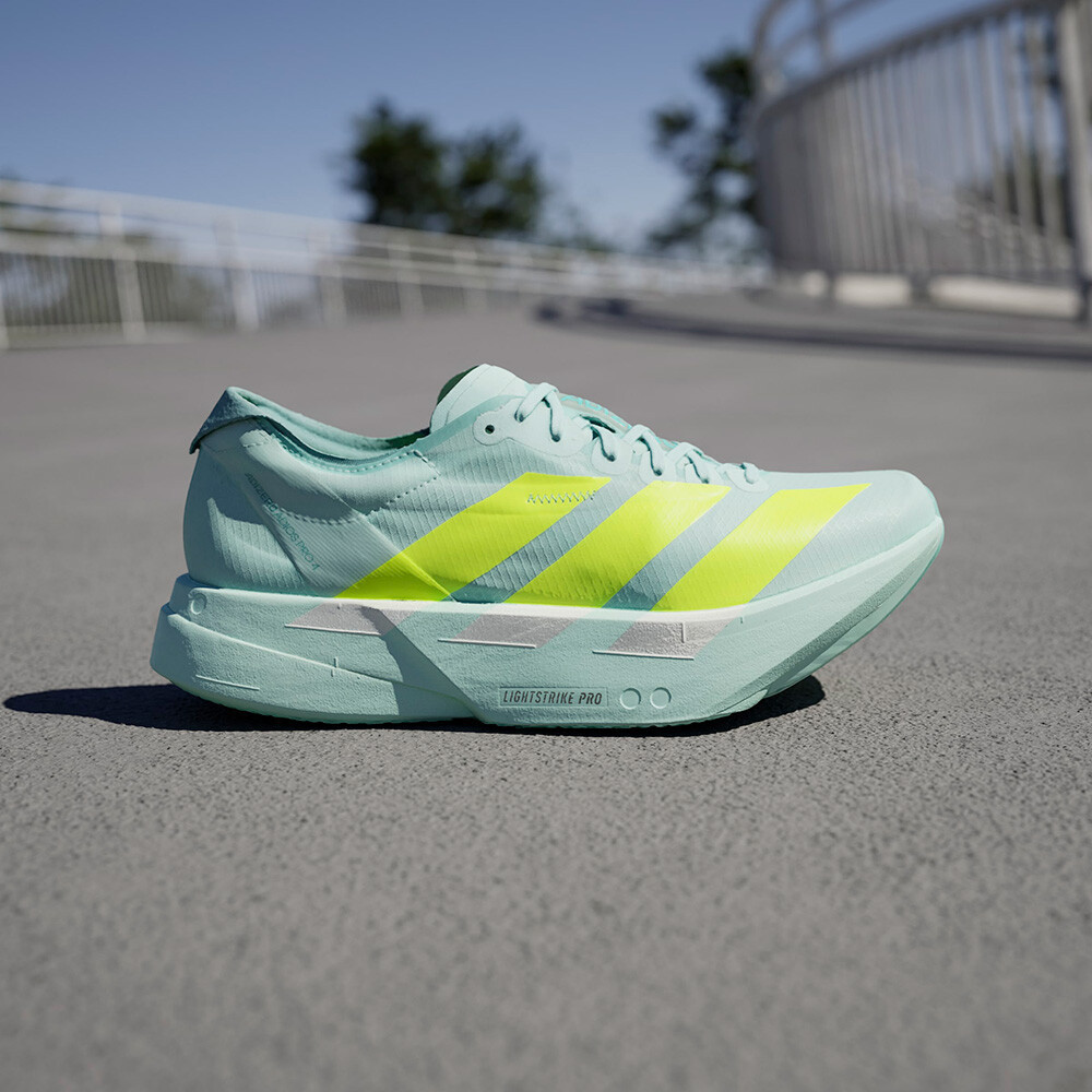 adidas Adizero Adios Pro 4 Women's Running Shoes | Semi Flash Aqua/Lucid Lemon/Mint Tone — photo 10