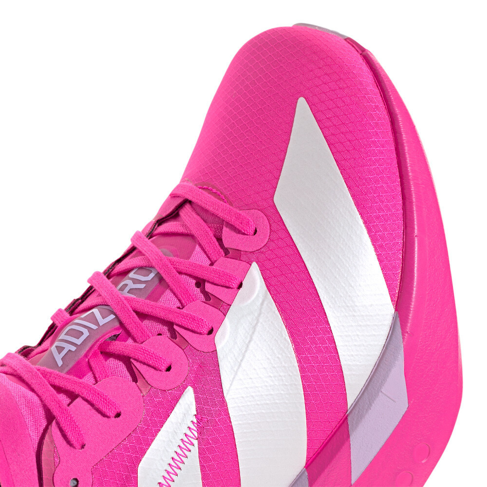 adidas Adizero Adios Pro 4 Men's Running Shoes | Shock Pink/Zero Metallic/Aurora Plum — photo 9