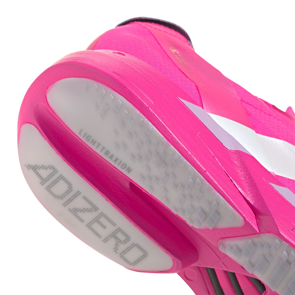 adidas Adizero Adios Pro 4 Men's Running Shoes | Shock Pink/Zero Metallic/Aurora Plum — photo 8