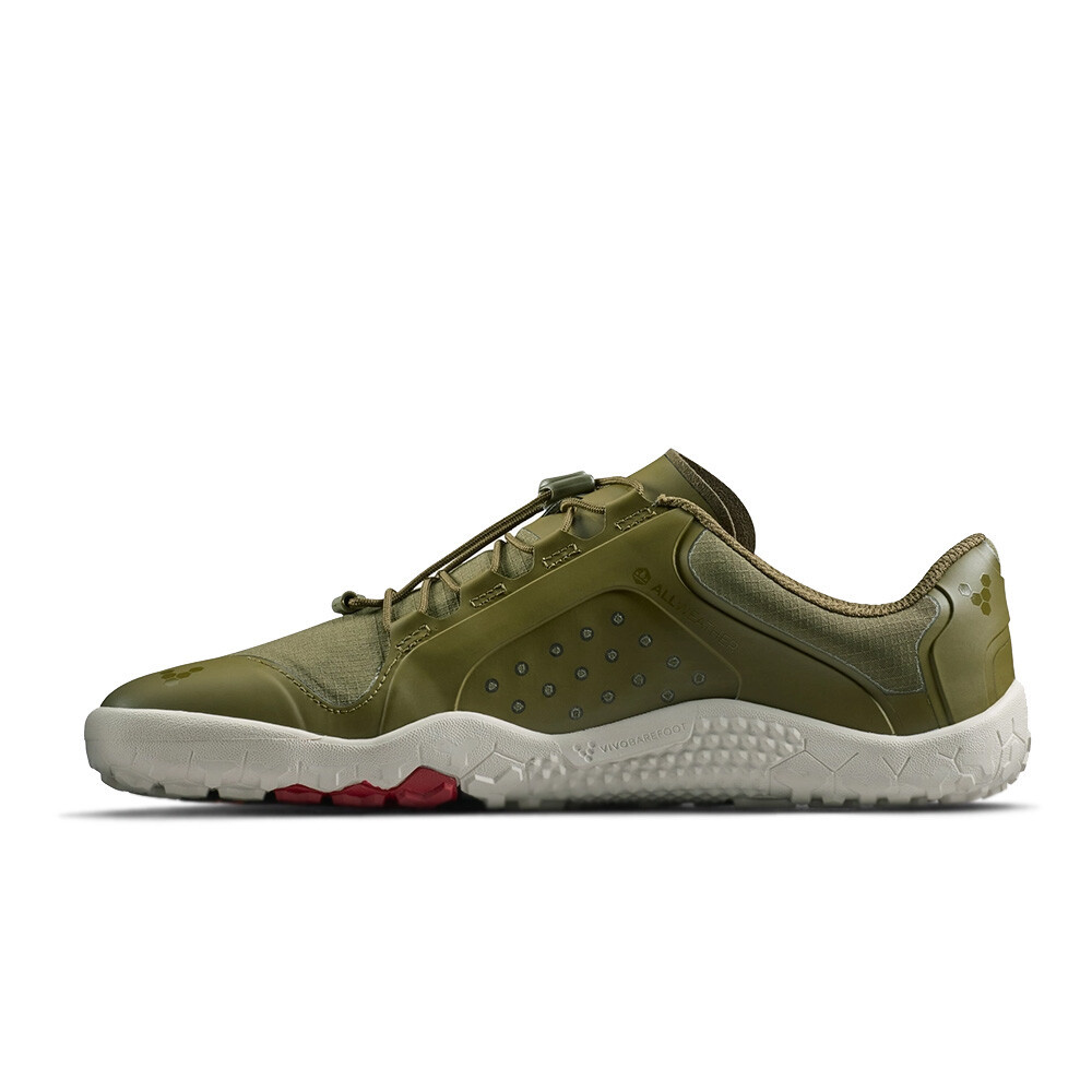 VivoBarefoot Primus Trail III All Weather FG Men's Trail Running Shoes | Dark Olive/White — photo 4