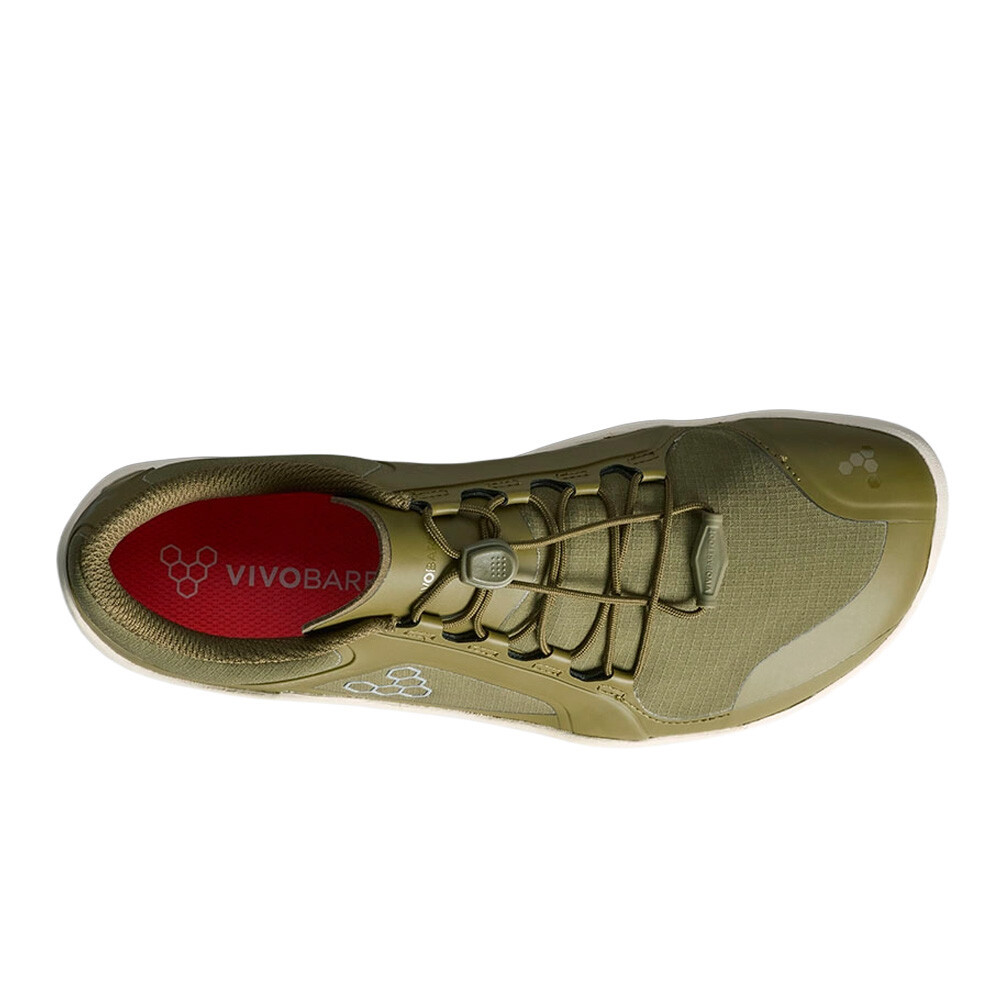VivoBarefoot Primus Trail III All Weather FG Men's Trail Running Shoes | Dark Olive/White — photo 5