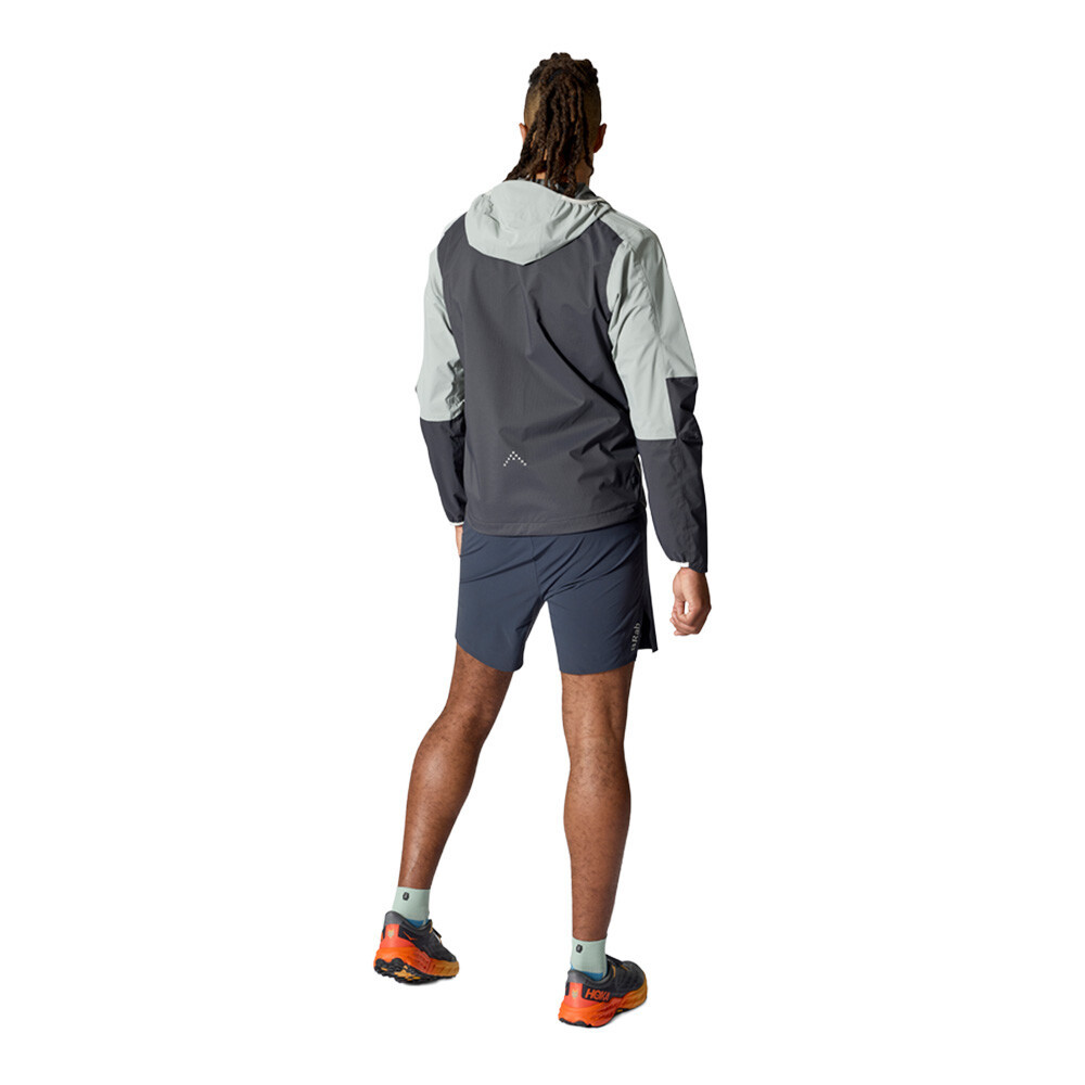 Rab Downpour Trail Light Waterproof Men's Jacket | Light Zinc/Anthracite — photo 5