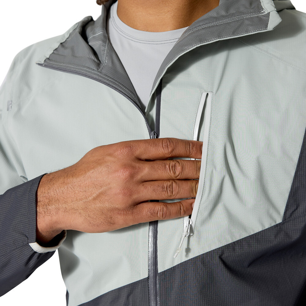 Rab Downpour Trail Light Waterproof Men's Jacket | Light Zinc/Anthracite — photo 8