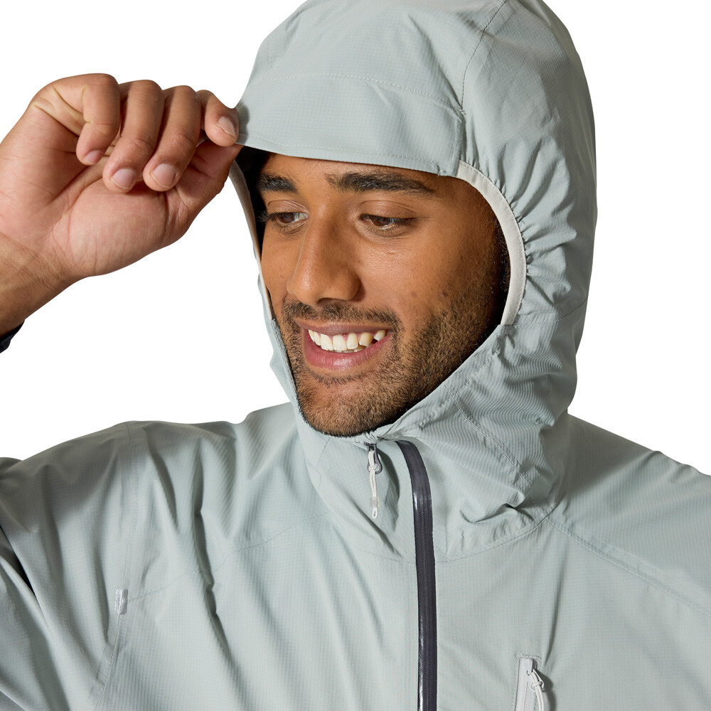 Rab Downpour Trail Light Waterproof Men's Jacket | Light Zinc/Anthracite — photo 7
