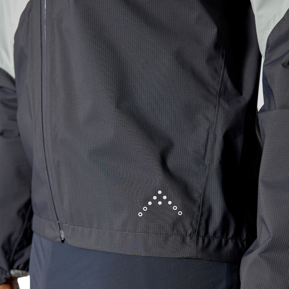 Rab Downpour Trail Light Waterproof Men's Jacket | Light Zinc/Anthracite — photo 11