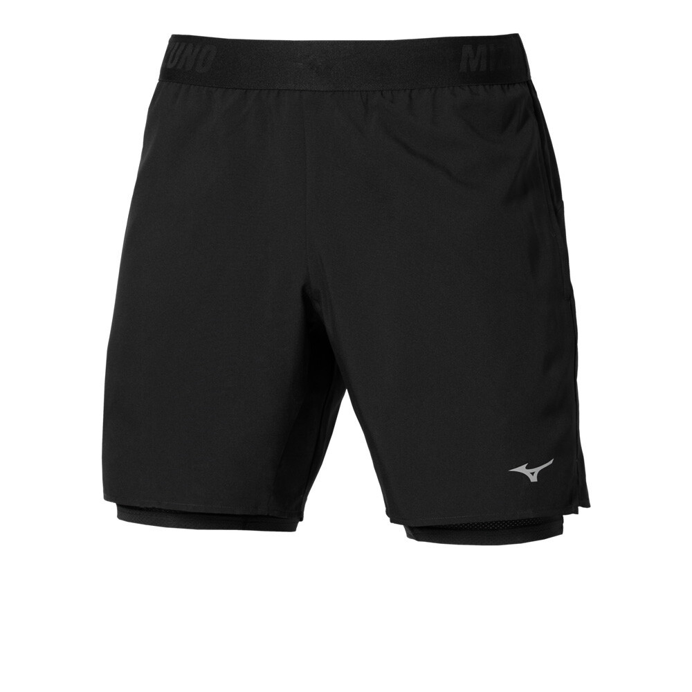Mizuno Core 5.5 Inch 2-In-1 Men's Shorts | Black — photo 2