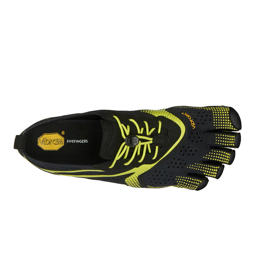 Vibram FiveFingers V-Run Men's Running Shoes in Black Lime/Black — photo 4
