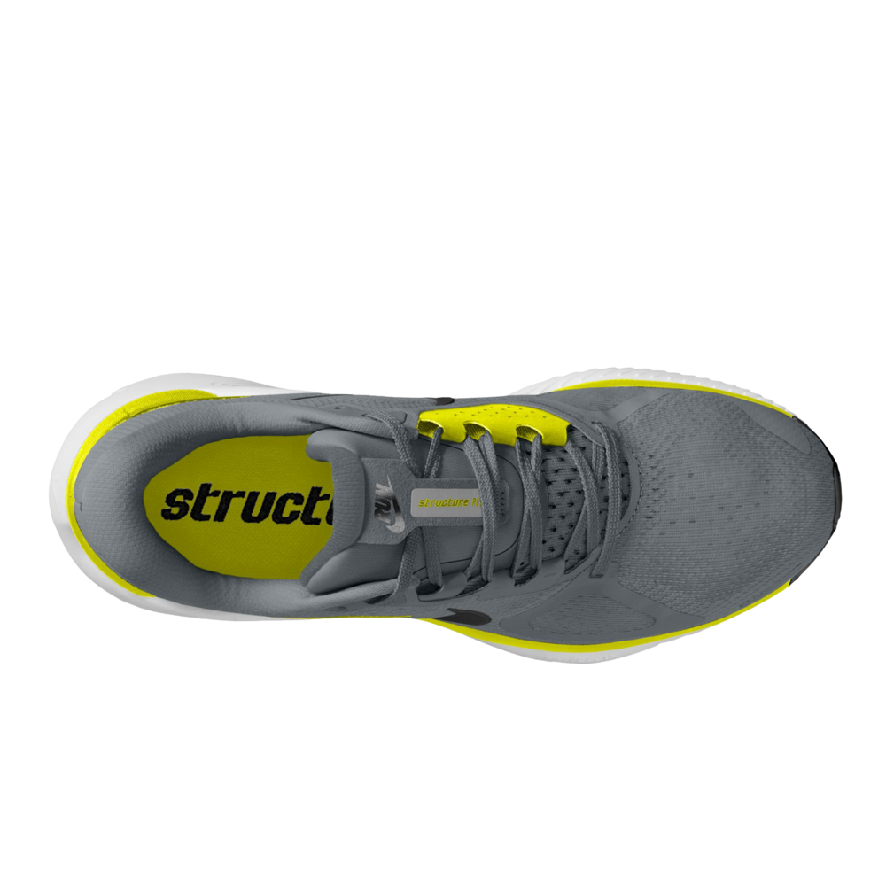 Nike Structure Plus Men's Running Shoes | Cool Grey/Lemon Venom/Black — photo 5