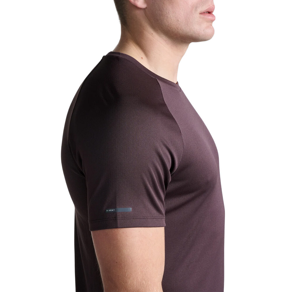 2XU Aero Men's T-Shirt | Bark/Black Reflective — photo 5