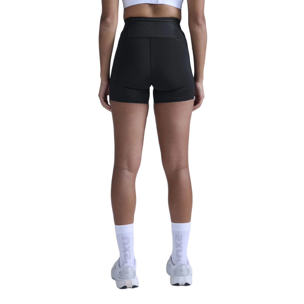 2XU Aero Mesh Hi-Rise Compression 4 Inch Women's Shorts | Black/Silver Reflective — photo 3