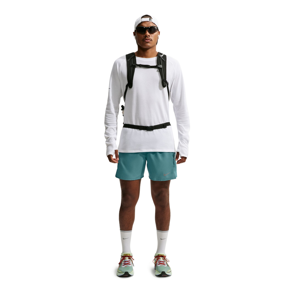 Nike Dri-FIT Miler 5 Inch 2-in-1 Men's Running Shorts | Smokey Blue/Cerulean/Reflective Silver — photo 6