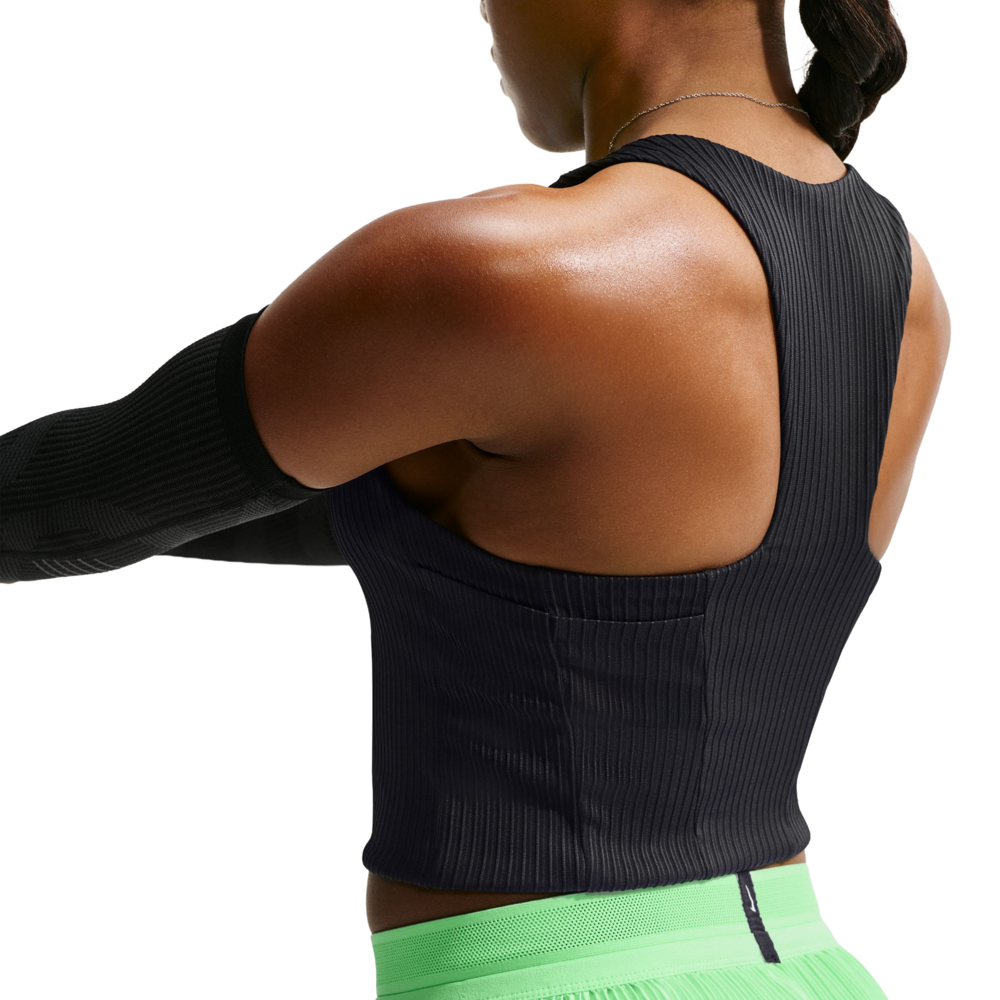 Nike Aeroswift Dri-FIT ADV Cropped Women's Running Vest | Black/White — photo 5