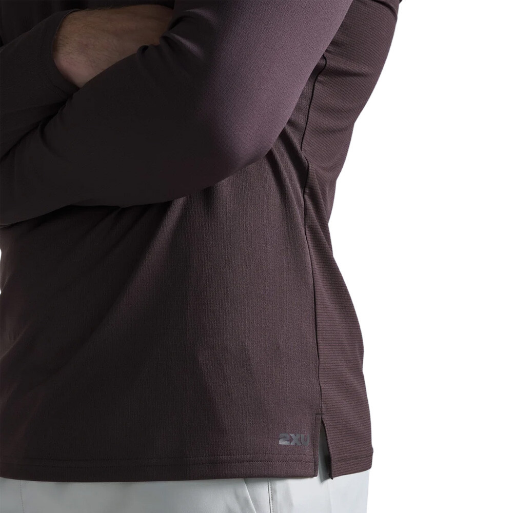 2XU Aero Men's Top | Bark/Black Reflective — photo 9