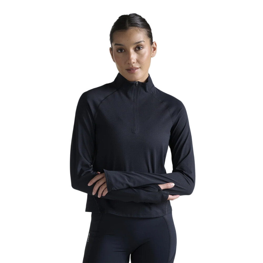 2XU Aero Trail Women's Half-Zip Top | Black Reflective — photo 2