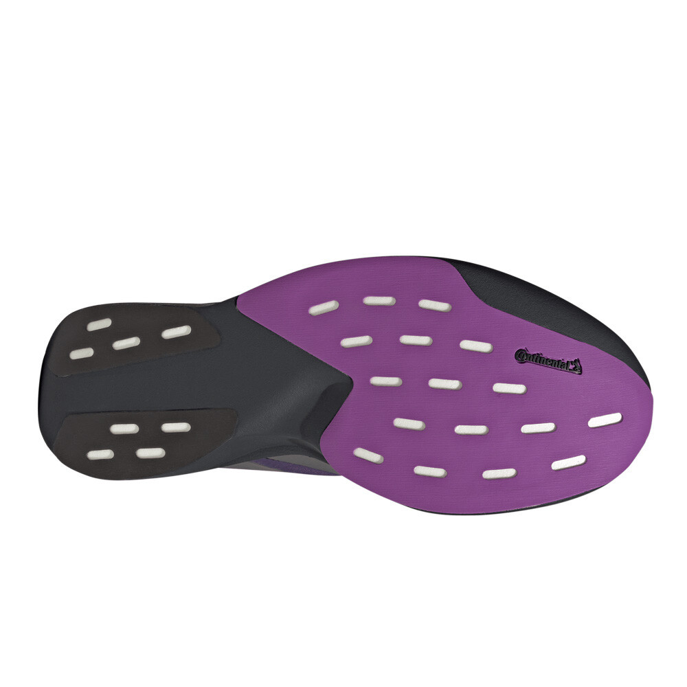 adidas Adizero EVO SL Woven Men's Running Shoes | Carbon/Iron Metallic/Shock Purple — photo 3