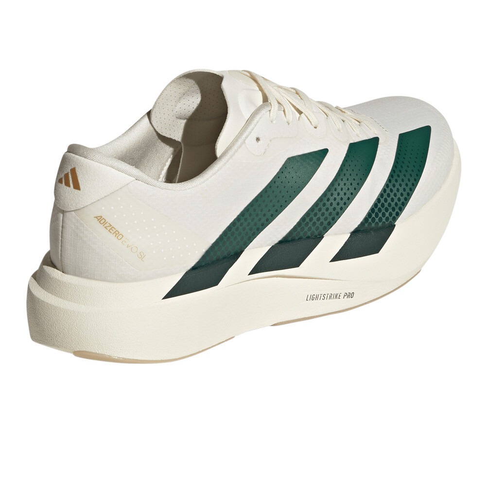 adidas Adizero EVO SL Woven Men's Running Shoes | Off White/Collegiate Green/Royal Blue — photo 7