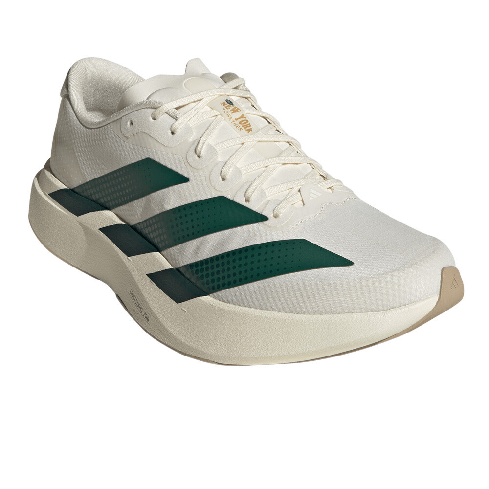 adidas Adizero EVO SL Woven Men's Running Shoes | Off White/Collegiate Green/Royal Blue — photo 6