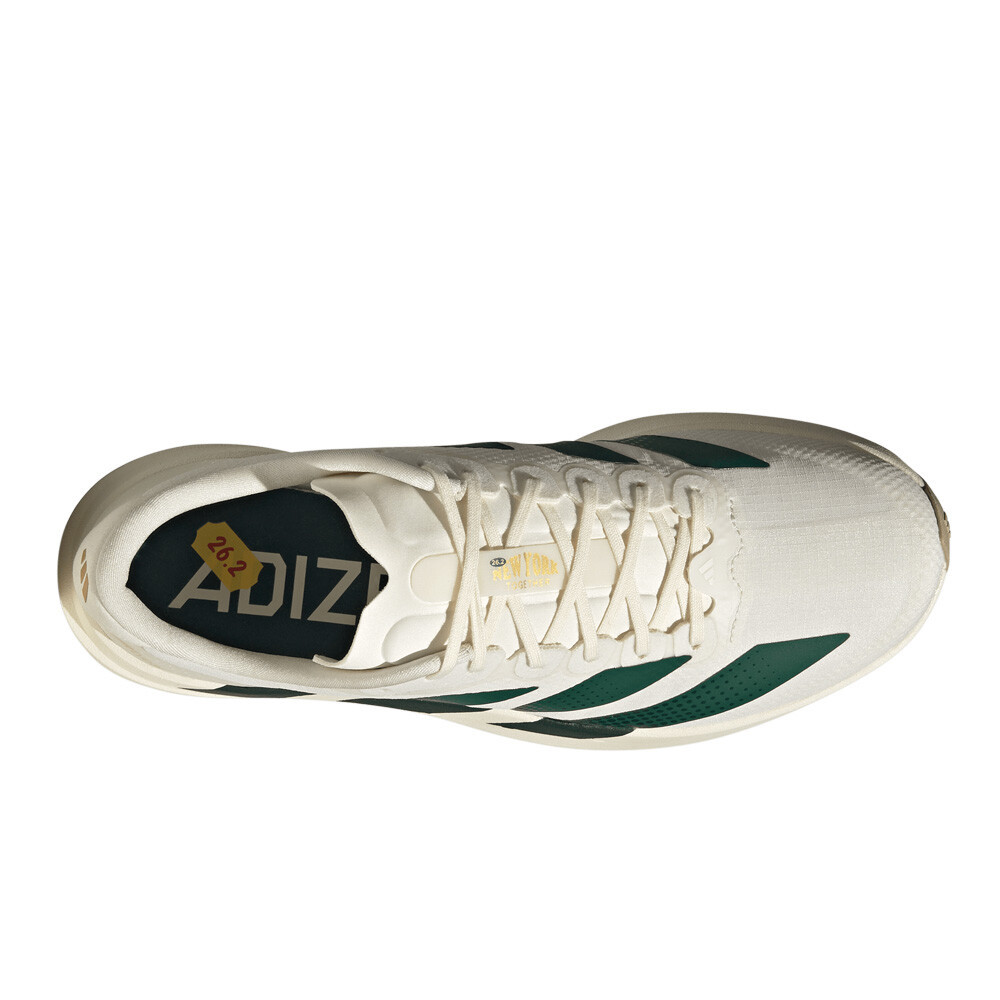 adidas Adizero EVO SL Woven Men's Running Shoes | Off White/Collegiate Green/Royal Blue — photo 5