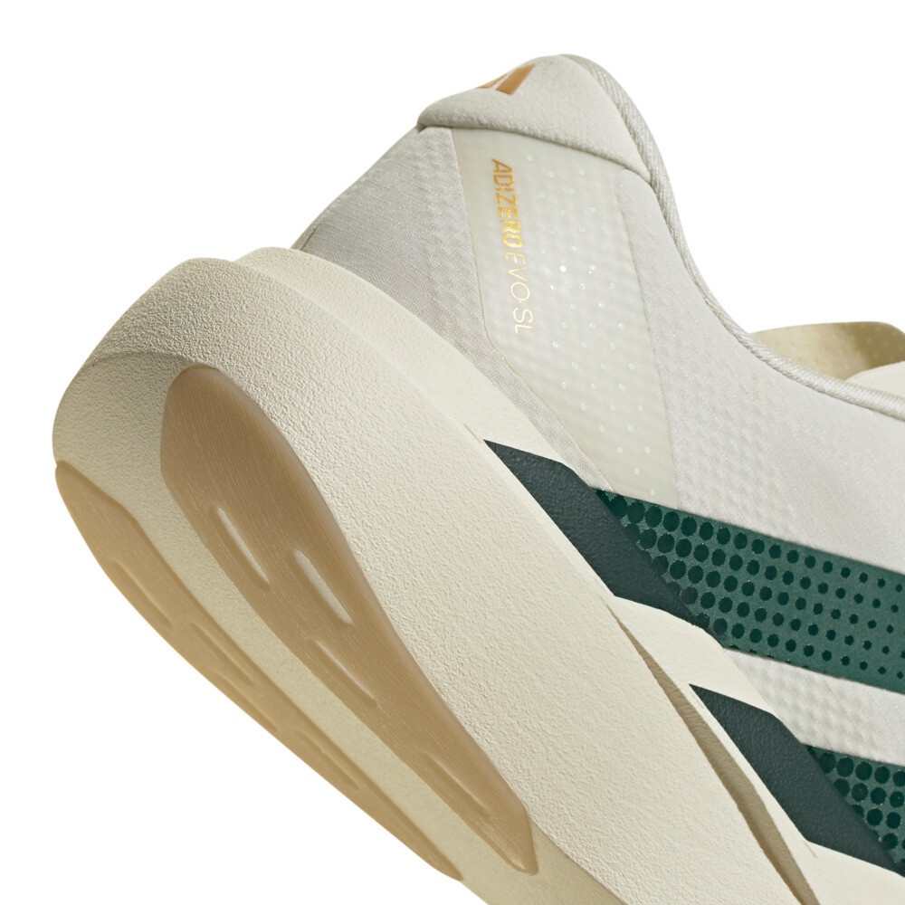 adidas Adizero EVO SL Woven Men's Running Shoes | Off White/Collegiate Green/Royal Blue — photo 9