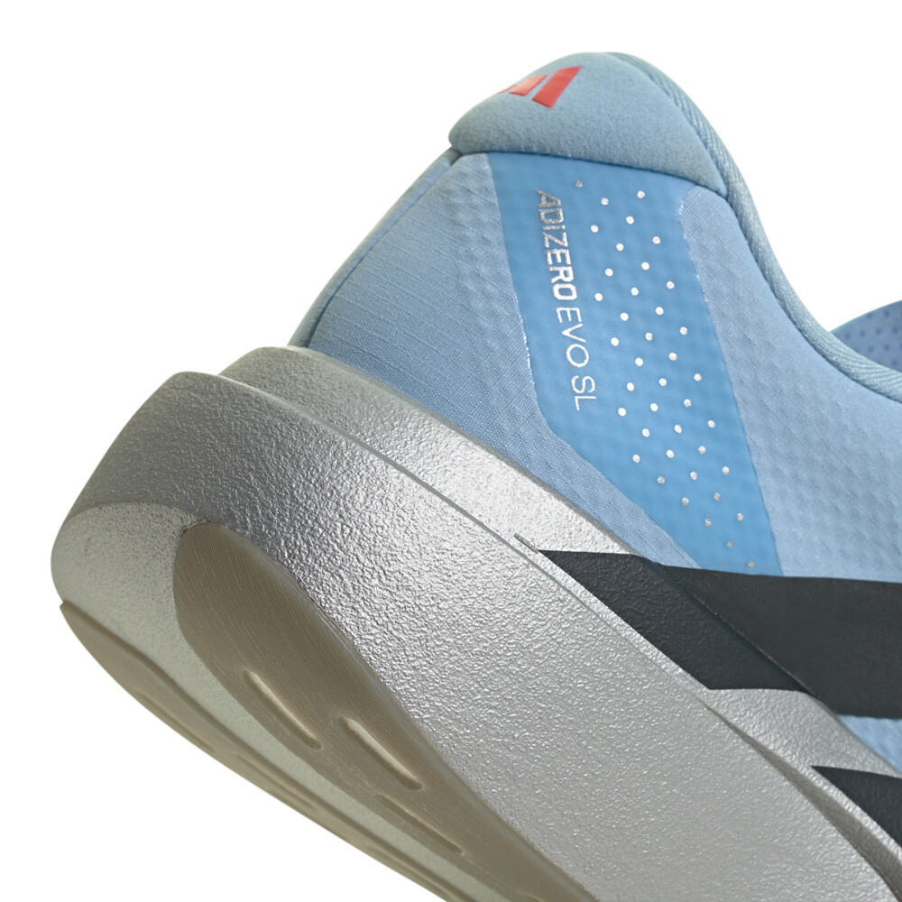 adidas Adizero EVO SL Woven Men's Running Shoes | Clear Sky/Carbon/Silver Metallic — photo 9
