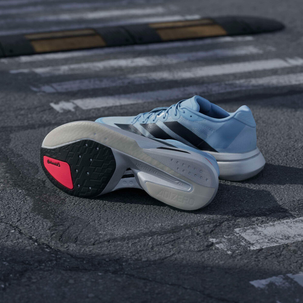 adidas Adizero Boston 13 Men's Running Shoes | Clear Sky/Carbon/Silver Metallic — photo 11