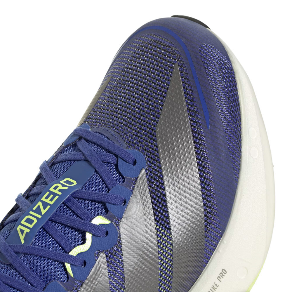 adidas Adizero Boston 13 Men's Running Shoes | Dual Indigo/Iron Metallic/Frozen Lemon — photo 8